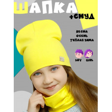 Шапка демисезонная со снудом