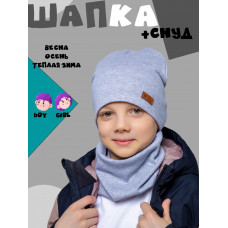 Шапка демисезонная со снудом